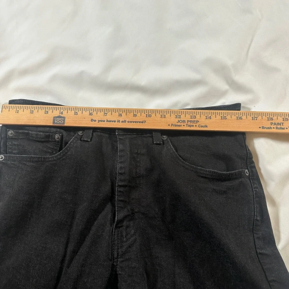 Levis 505 Regular Fit Black Denim‎ Jeans Mens 34x34 Straight Leg 42618